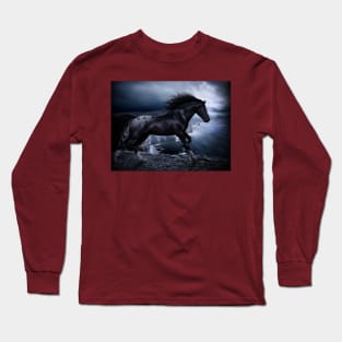 Black horse design of t-shirts Long Sleeve T-Shirt